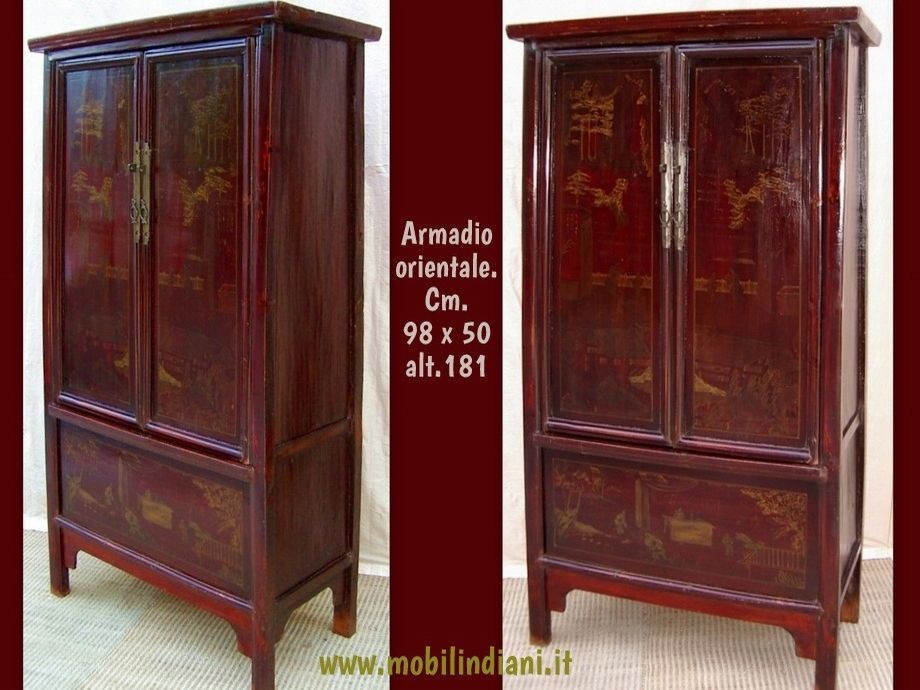 armadio-cinese-rosso-scuro